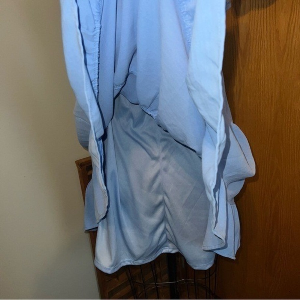 altard state fable tiered mini dress  Size Large baby blue - Picture 7 of 11